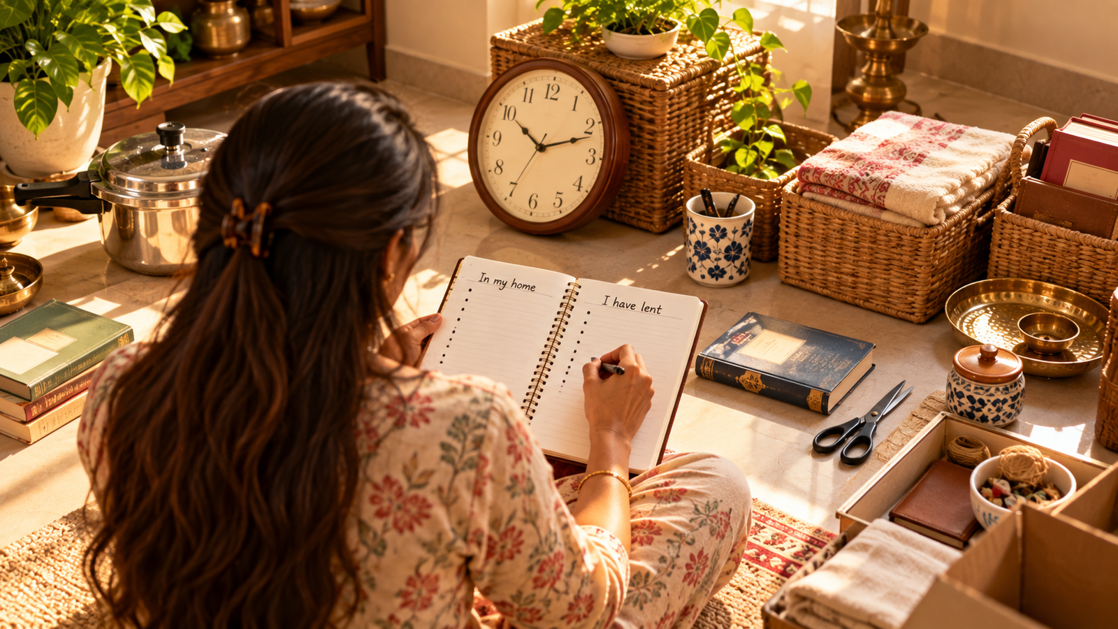 Annual borrowed objects audit with two lists per Vastu guidance