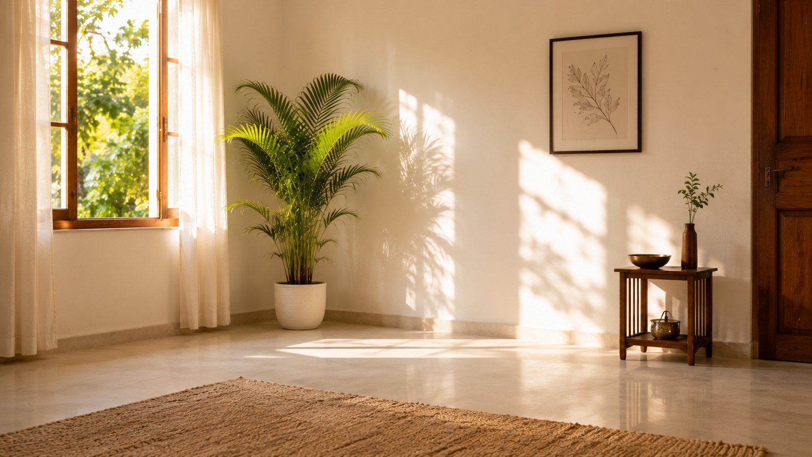 Decluttered Vastu home corner that helps reduce anxiety and unease