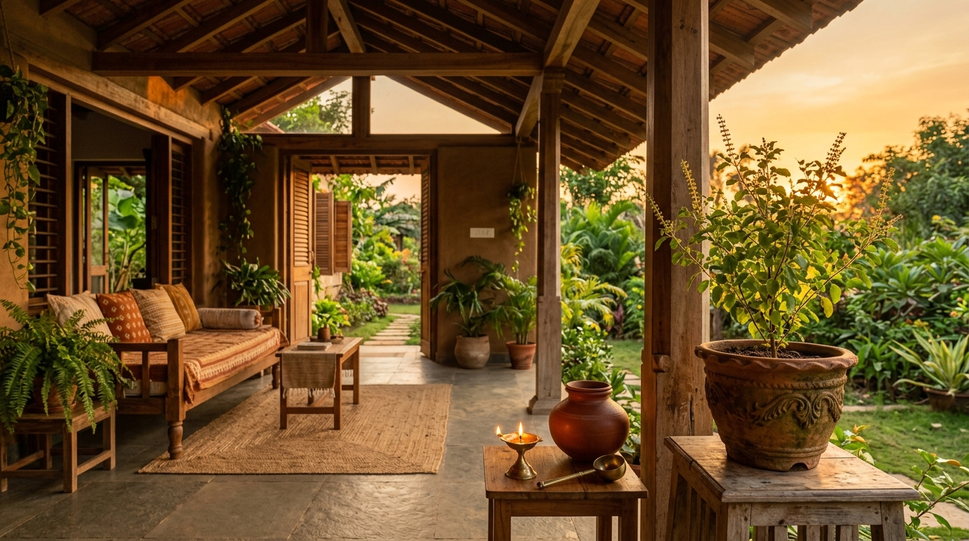 Beautiful Eco-Vastu home integrating tradition and sustainability