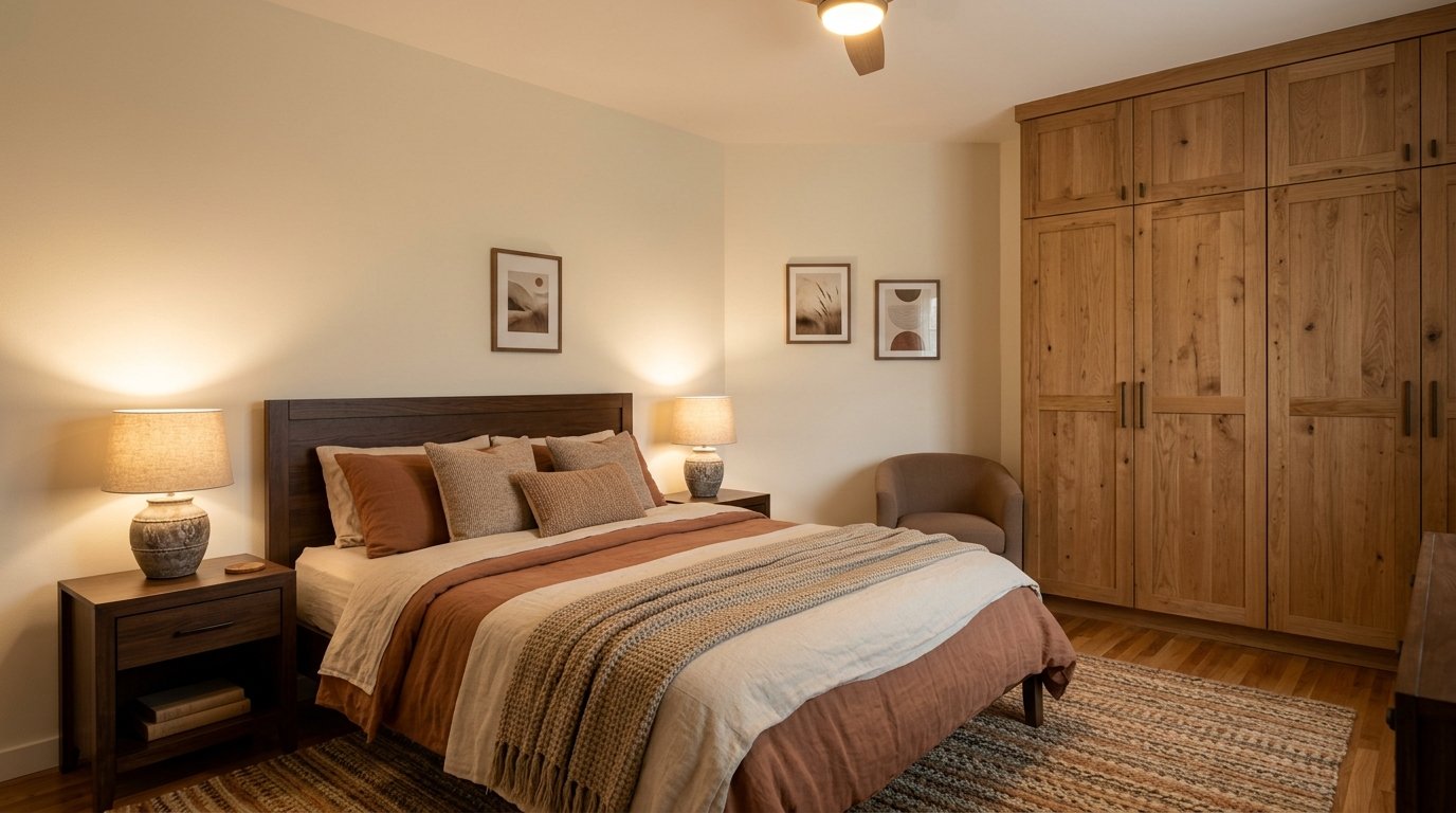 South-West master bedroom arranged per Vastu principles