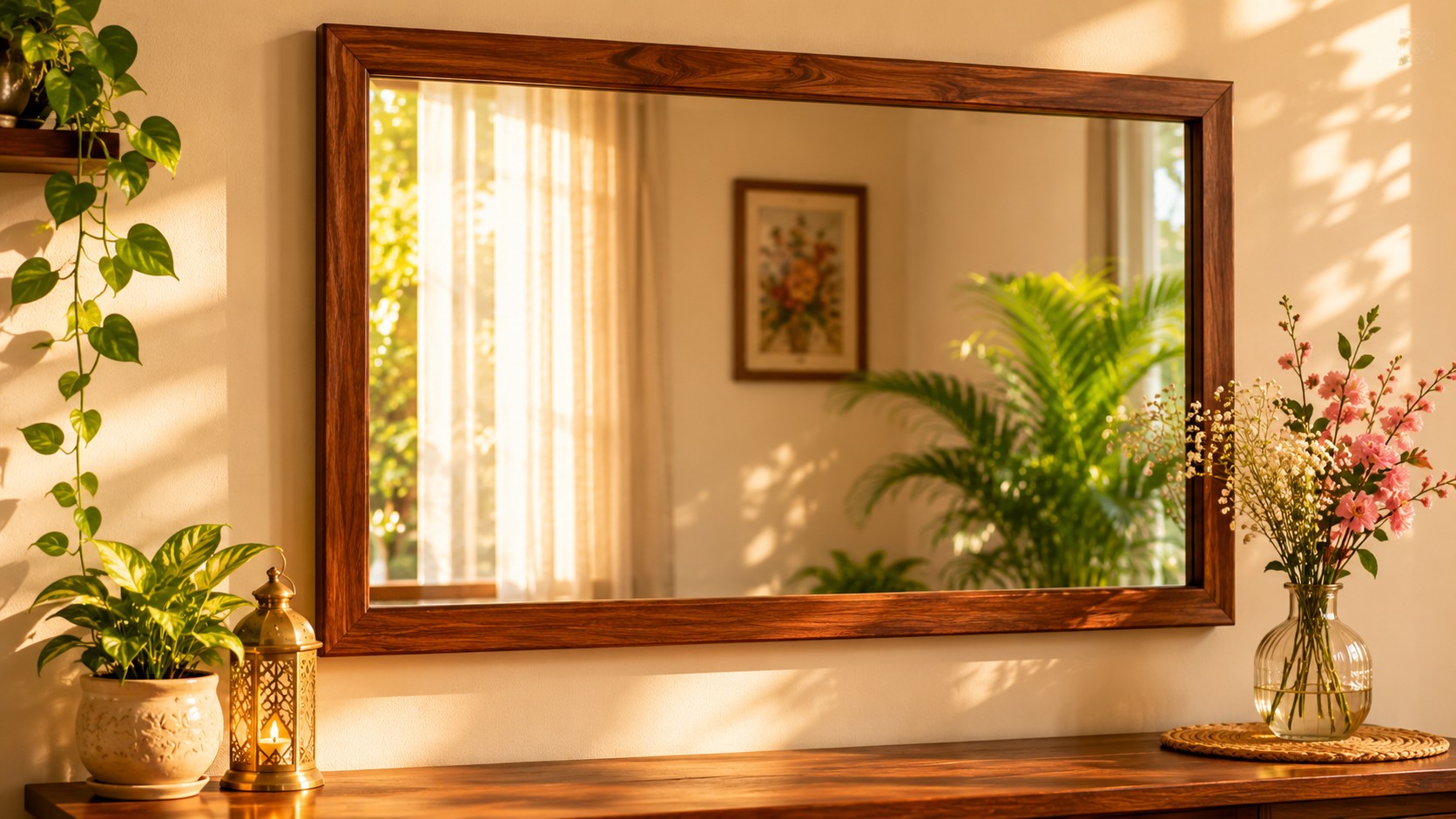 Correct mirror placement as per Vastu to avoid household tension