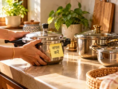 Returning borrowed pressure cooker as per Vastu guidance on borrowed items